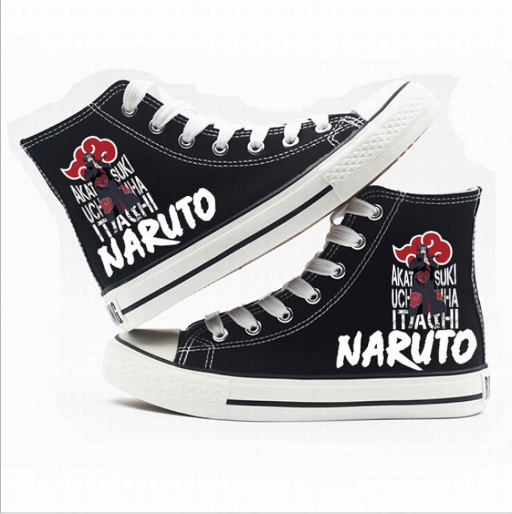Naruto High-top canvas shoes printed shoes A total of 10 yards 35-44 Style W