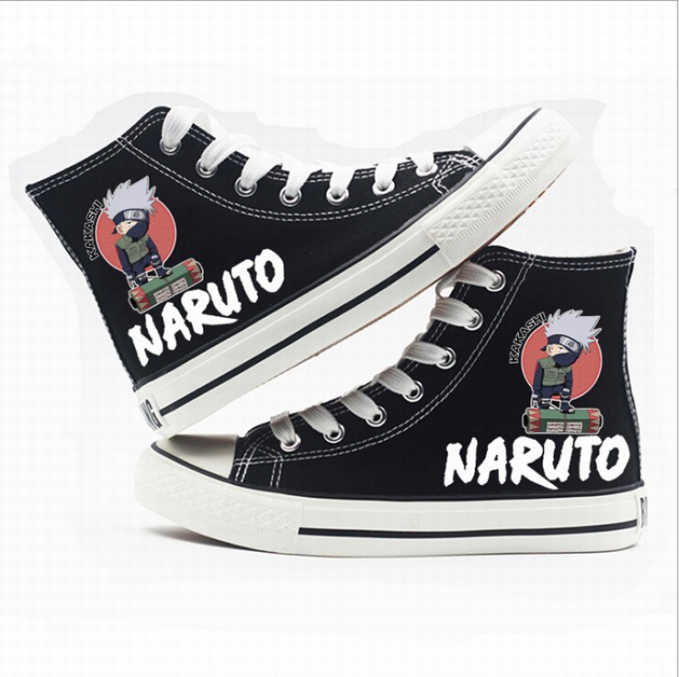 Naruto High-top canvas shoes printed shoes A total of 10 yards 35-44 Style X