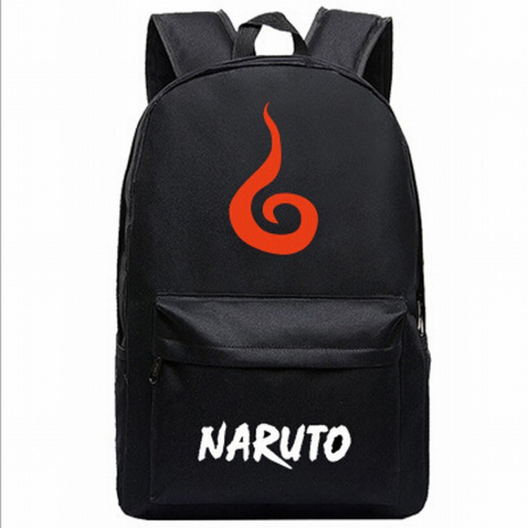 Naruto Black printed canvas backpack price for 2 pcs 45X31X18CM Style B