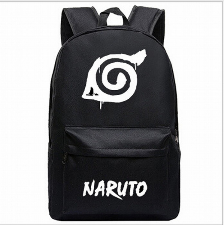 Naruto Black printed canvas backpack price for 2 pcs 45X31X18CM Style D