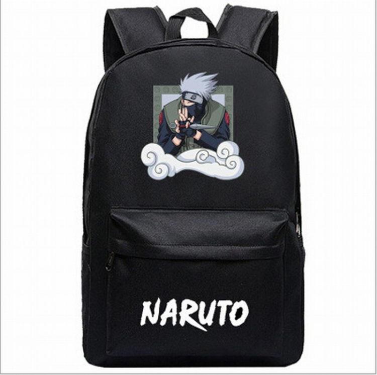 Naruto Black printed canvas backpack price for 2 pcs 45X31X18CM Style F