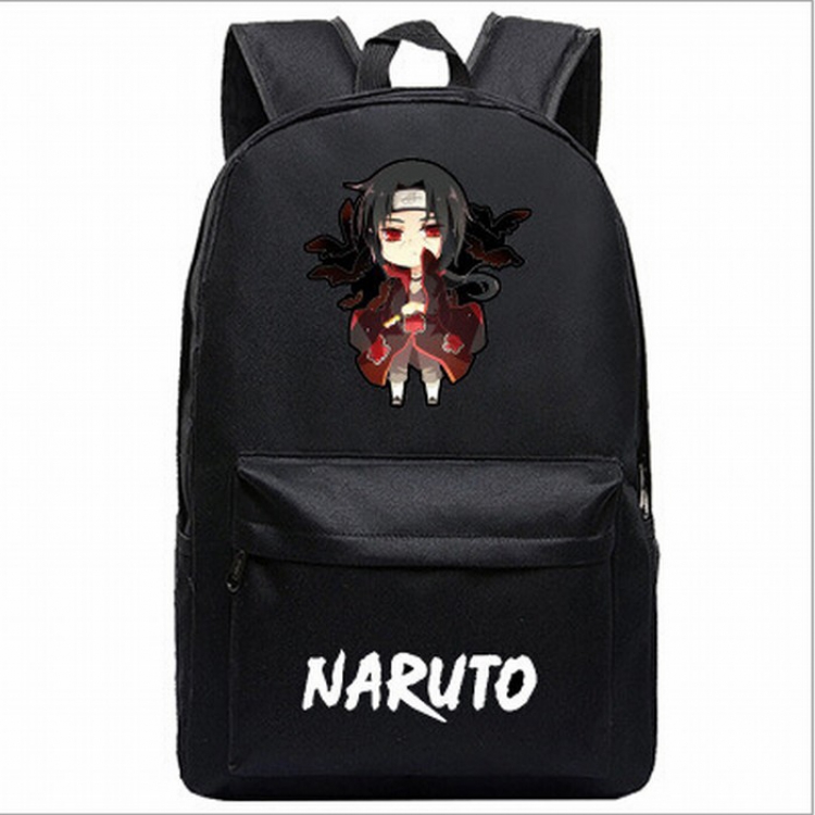 Naruto Black printed canvas backpack price for 2 pcs 45X31X18CM Style Q