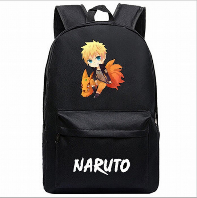 Naruto Black printed canvas backpack price for 2 pcs 45X31X18CM Style P