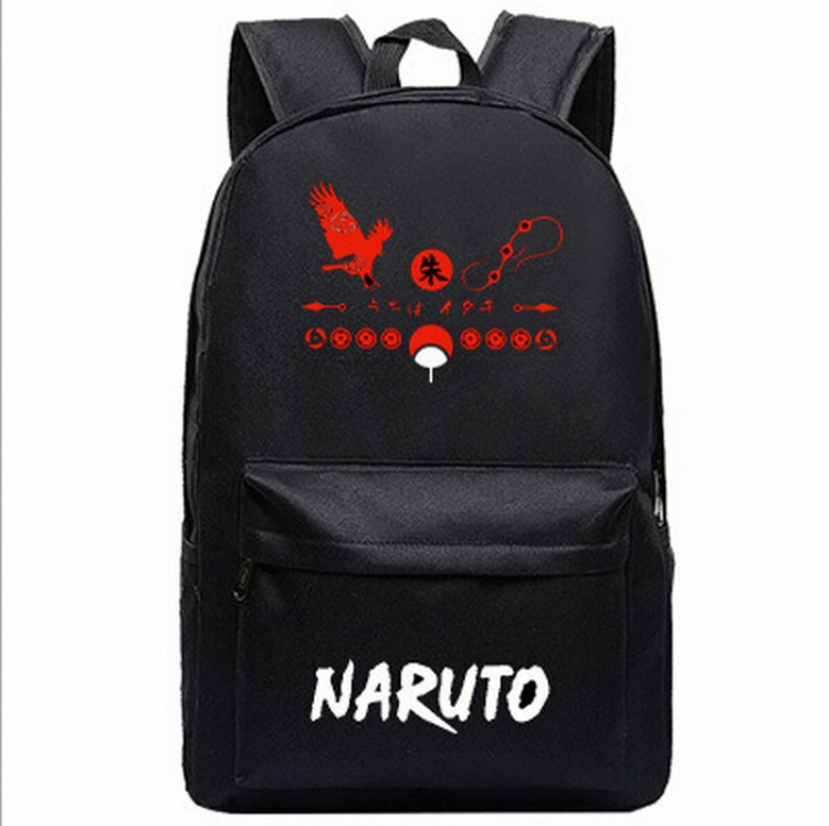 Naruto Black printed canvas backpack price for 2 pcs 45X31X18CM Style W