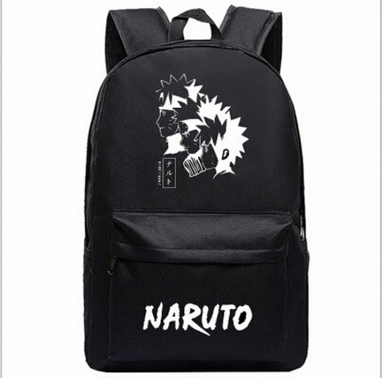 Naruto Black printed canvas backpack price for 2 pcs 45X31X18CM Style X