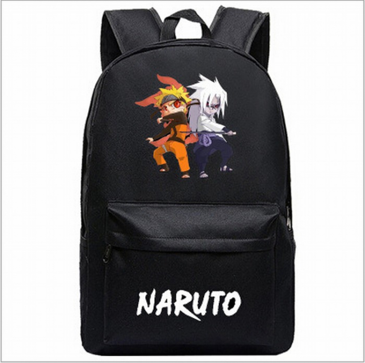Naruto Black printed canvas backpack price for 2 pcs 45X31X18CM Style V