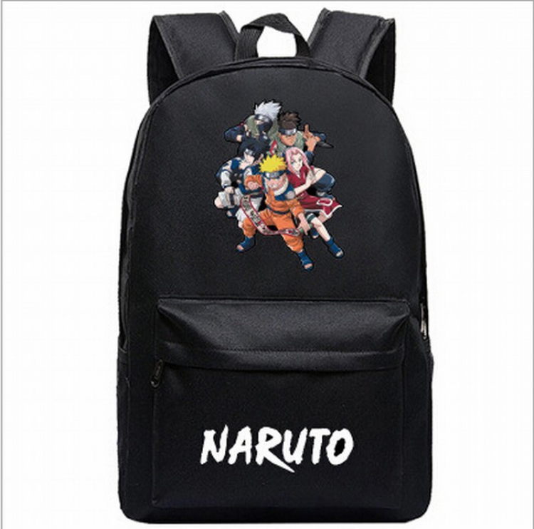 Naruto Black printed canvas backpack price for 2 pcs 45X31X18CM Style U