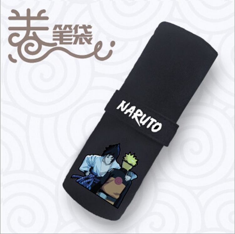Naruto Canvas printed pencil storage student pencil case Pencil Bag 18X22CM Style A