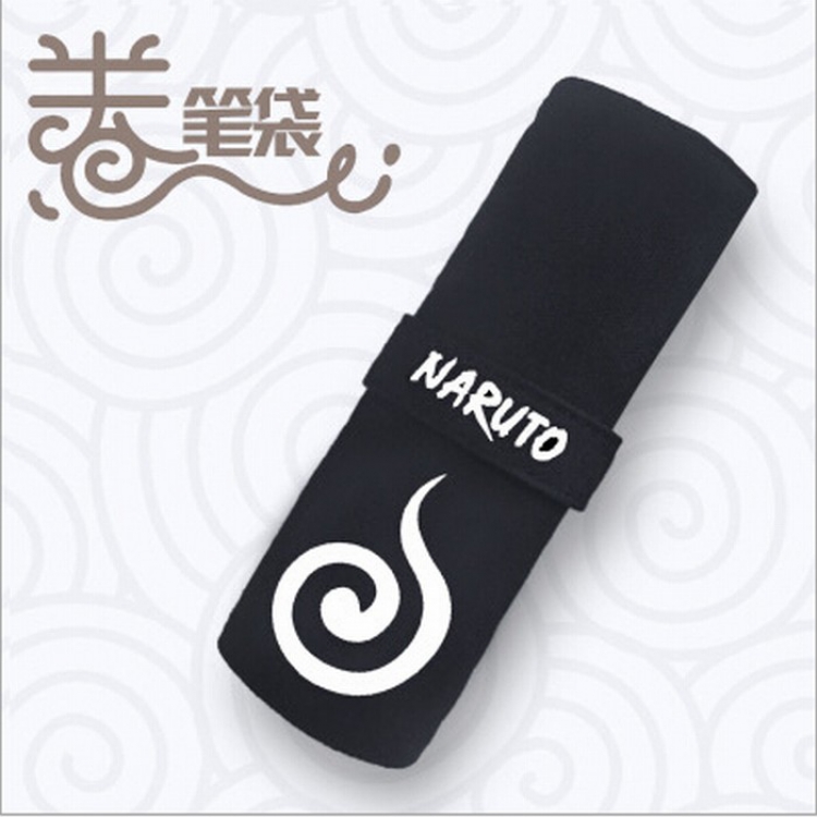 Naruto Canvas printed pencil storage student pencil case Pencil Bag 18X22CM Style H