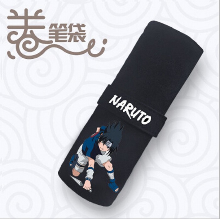 Naruto Canvas printed pencil storage student pencil case Pencil Bag 18X22CM Style M