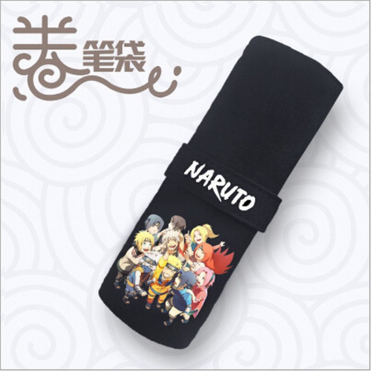 Naruto Canvas printed pencil storage student pencil case Pencil Bag 18X22CM Style L