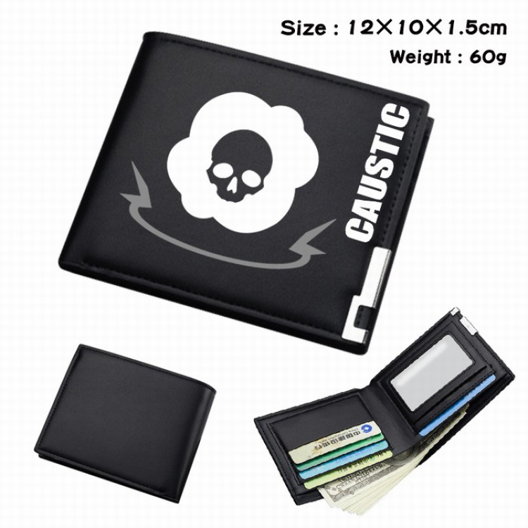 Apex Legends Short Folding Leather Wallet Purse 12X10X1.5CM Style J