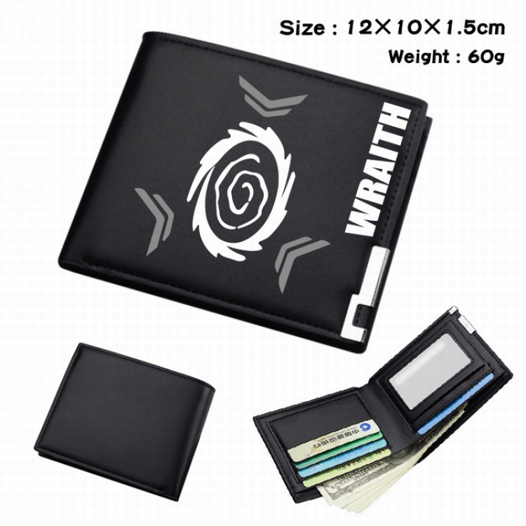 Apex Legends Short Folding Leather Wallet Purse 12X10X1.5CM Style E