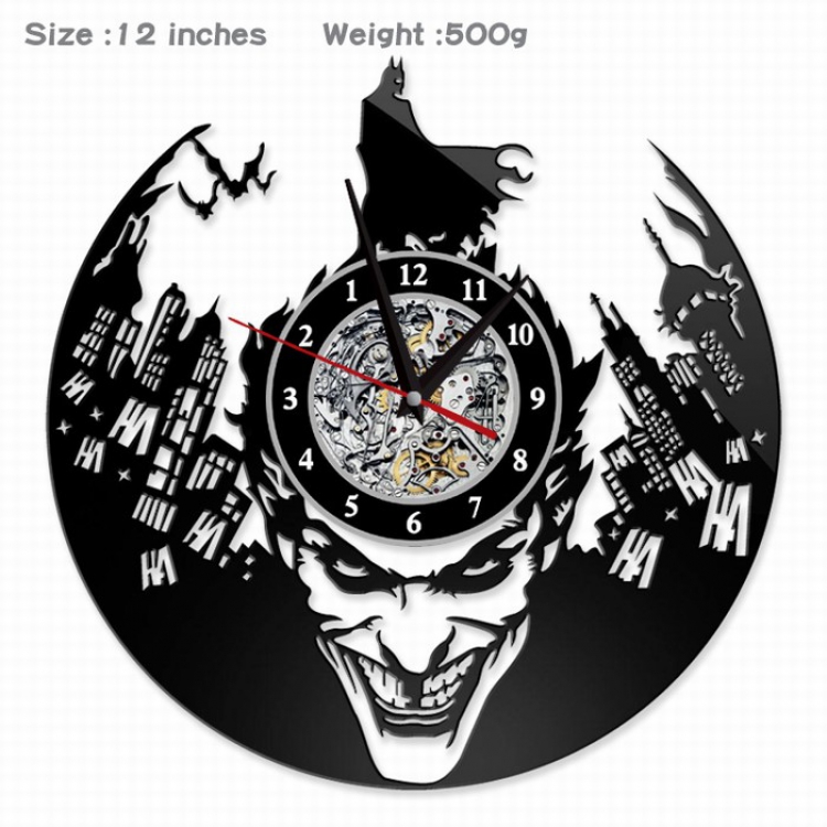 Batman Creative painting wall clocks and clocks PVC material No battery Style A