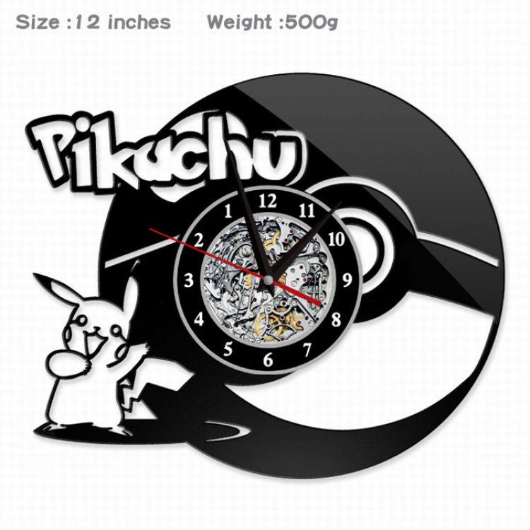 Pokemon Creative painting wall clocks and clocks PVC material No battery Style C