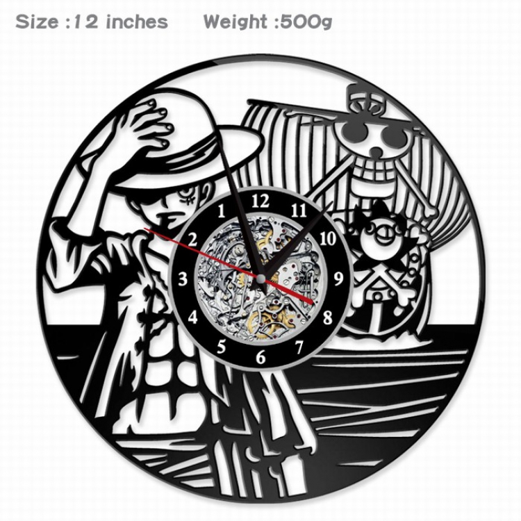 One Piece Creative painting wall clocks and clocks PVC material No battery Style A