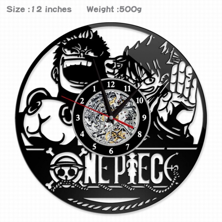 One Piece Creative painting wall clocks and clocks PVC material No battery Style B