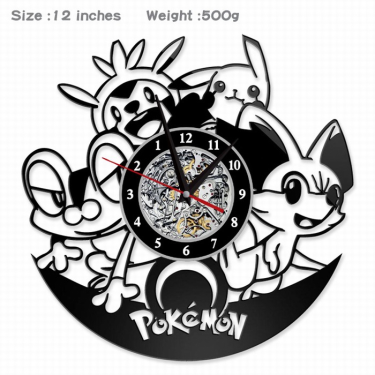 Pokemon Creative painting wall clocks and clocks PVC material No battery Style E