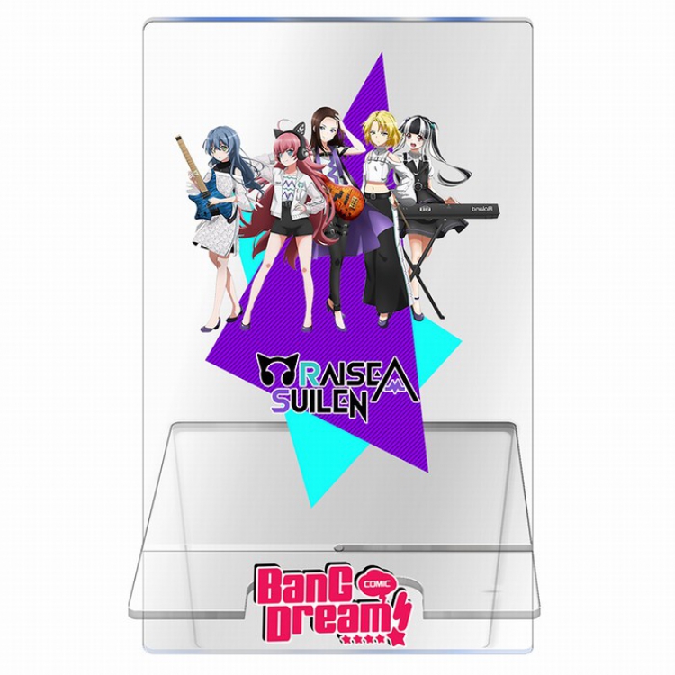 BanG Dream Roselia Transparent acrylic phone holder 13CM Style B