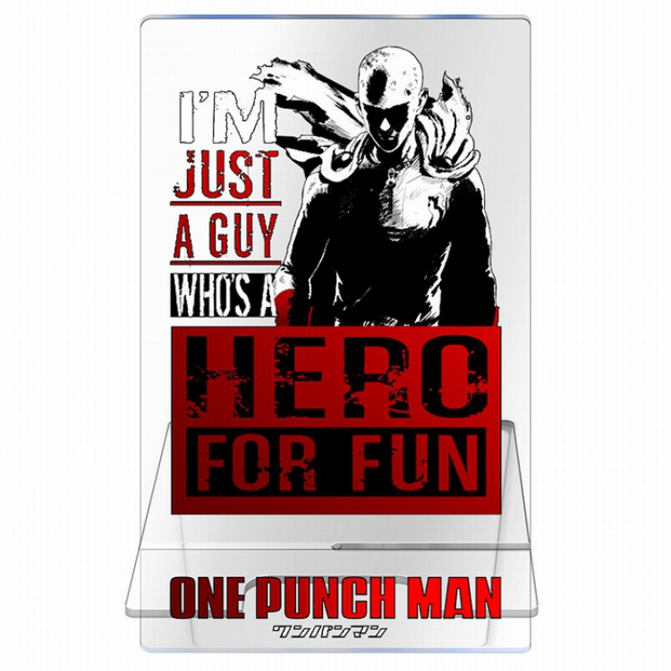 One Punch Man Transparent acrylic phone holder 13CM Style D