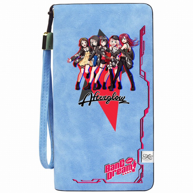 Bang dream Zipper long wallet purse 11X20.5CM Style E