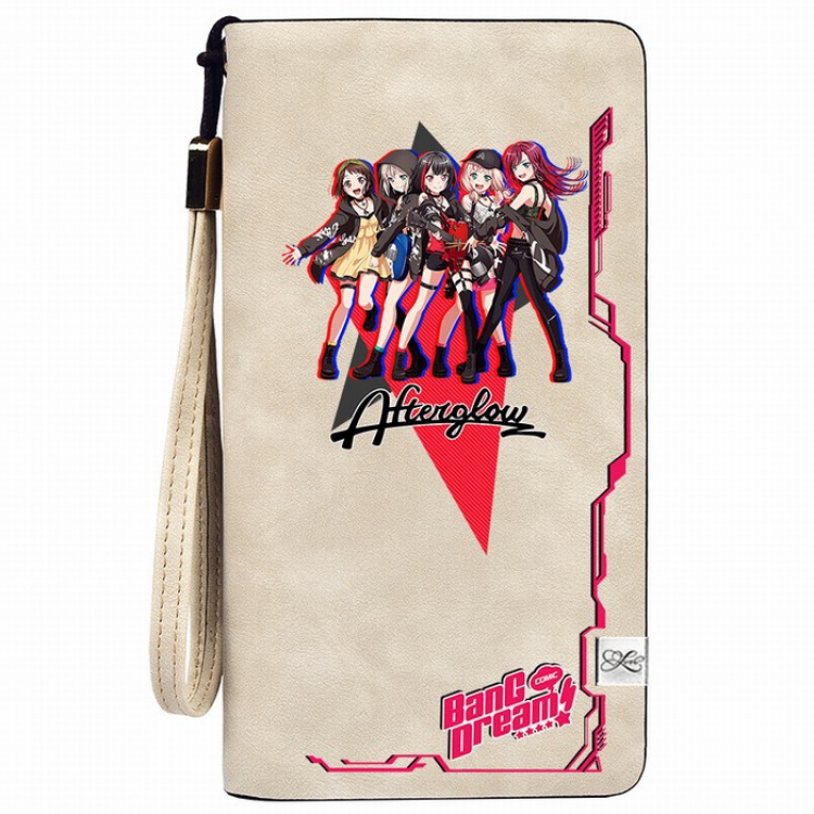 Bang dream Zipper long wallet purse 11X20.5CM Style E