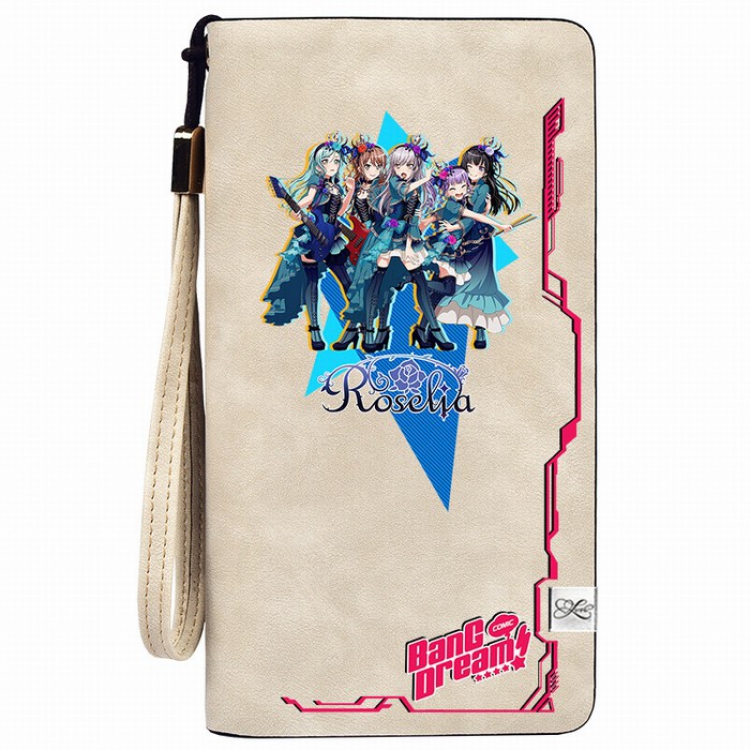 Bang dream Zipper long wallet purse 11X20.5CM Style A