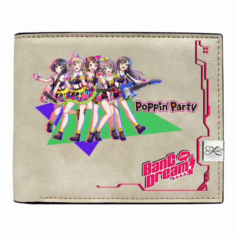 Bang dream Short wallet purse 12X10CM Style C
