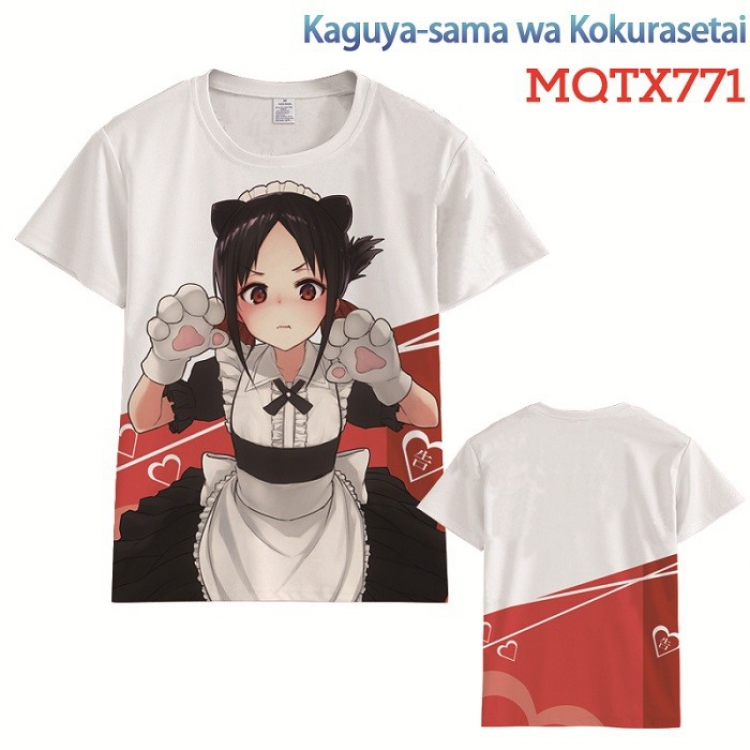 Kaguya-sama wa kokurasetai Full color printed short sleeve t-shirt 10 sizes from XXS to XXXXXL MQTX771