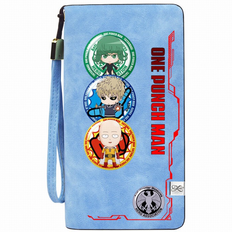 One Punch Man Zipper long wallet purse 11X20.5CM Style D