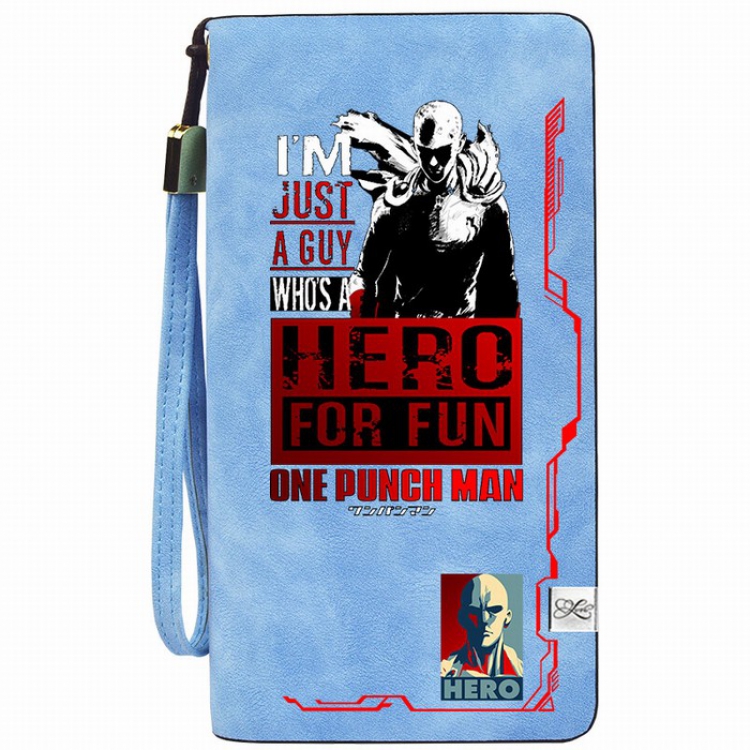 One Punch Man Zipper long wallet purse 11X20.5CM Style C