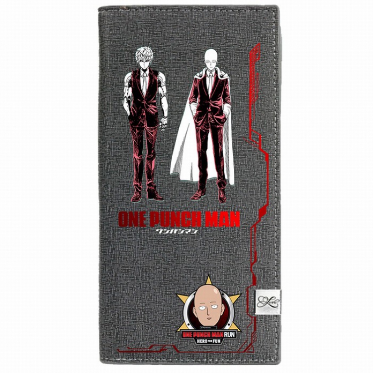 One Punch Man Middle wallet purse 9.6X18.5CM Style E