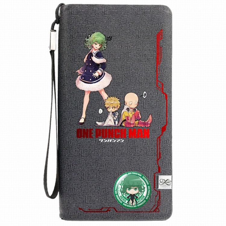 One Punch Man Zipper long wallet purse 11X20.5CM Style D