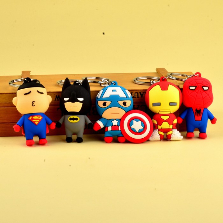 The avengers allianc a set of 5 Keychain pendant