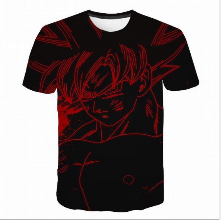 DRAGON BALL Full color printed short-sleeved T-shirt 8 sizes from S to 5XL price for 2 pcs 