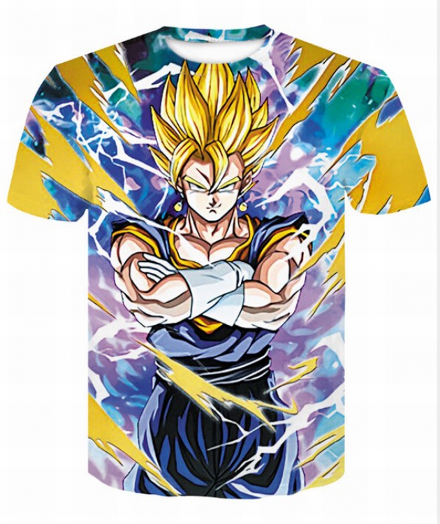 DRAGON BALL Full color printed short-sleeved T-shirt 7 sizes from S to 4XL price for 2 pcs AE094