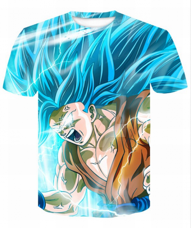 DRAGON BALL Full color printed short-sleeved T-shirt 7 sizes from S to 4XL price for 2 pcs AE098