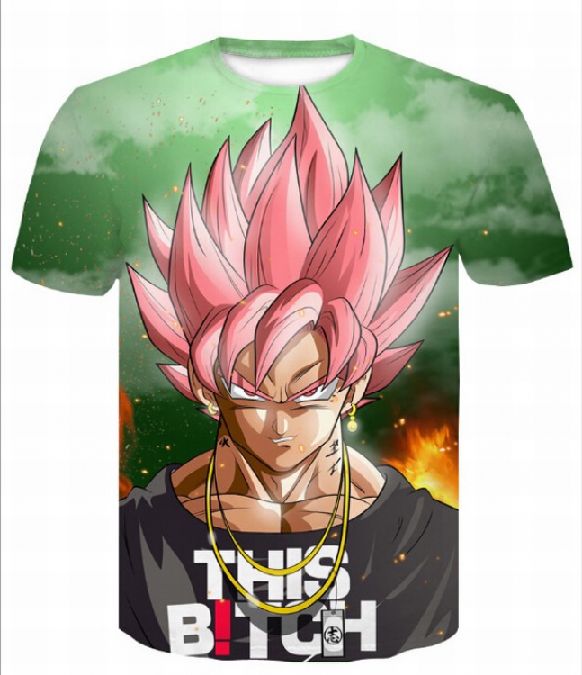 DRAGON BALL Full color printed short-sleeved T-shirt 7 sizes from S to 4XL price for 2 pcs AE096