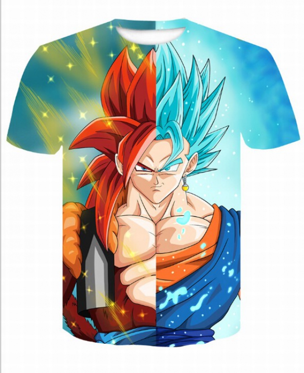 DRAGON BALL Full color printed short-sleeved T-shirt 7 sizes from S to 4XL price for 2 pcs AE097