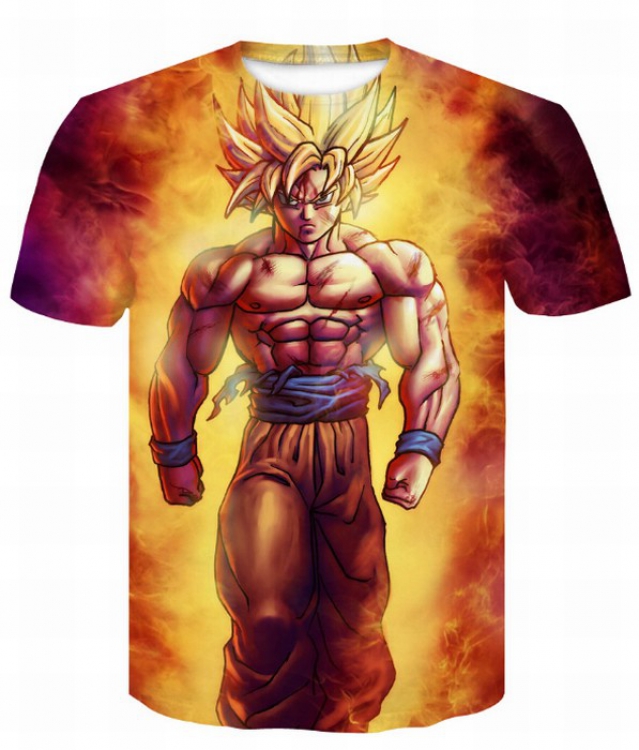 DRAGON BALL Full color printed short-sleeved T-shirt 7 sizes from S to 4XL price for 2 pcs AE099