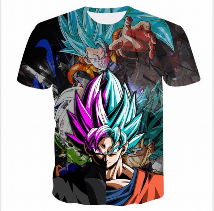 DRAGON BALL Full color printed short-sleeved T-shirt 7 sizes from S to 4XL price for 2 pcs AE127