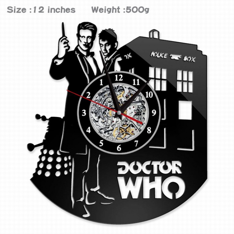 Doctor Who Creative painting wall clocks and clocks PVC material No battery