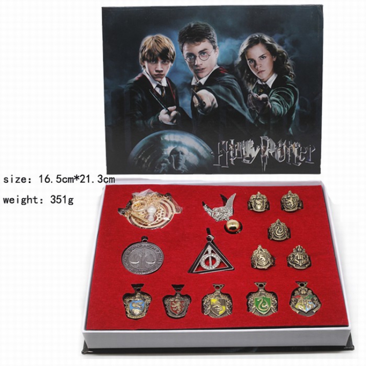 Harry Potter Necklace pendant key ring pendant set A