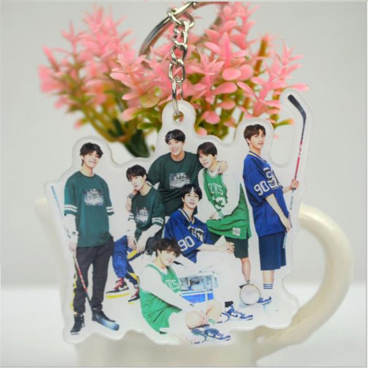 BTS Acrylic Keychain pendant price for 5 pcs Style D