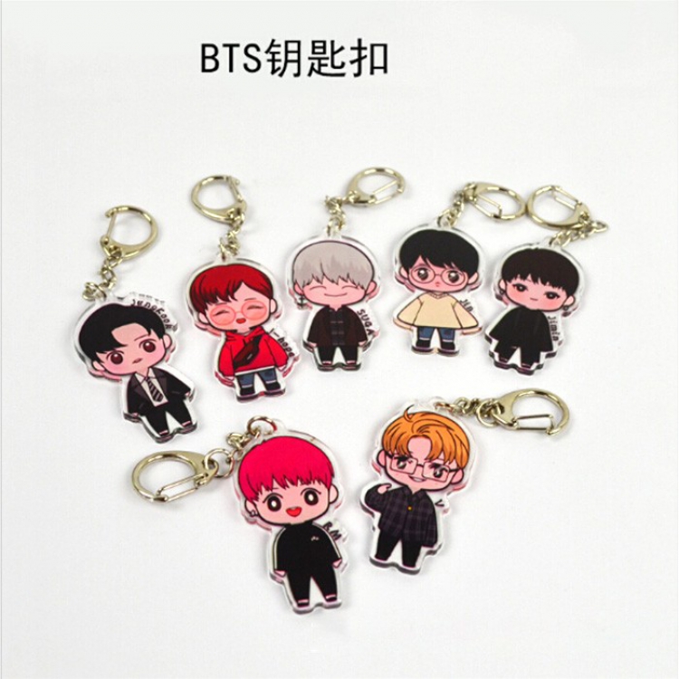 BTS a set of 7 Keychain pendant