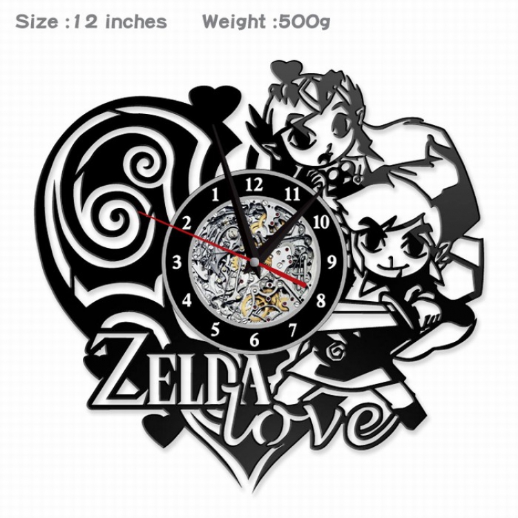 The Legend of Zelda Creative painting wall clocks and clocks PVC material No battery Style 2