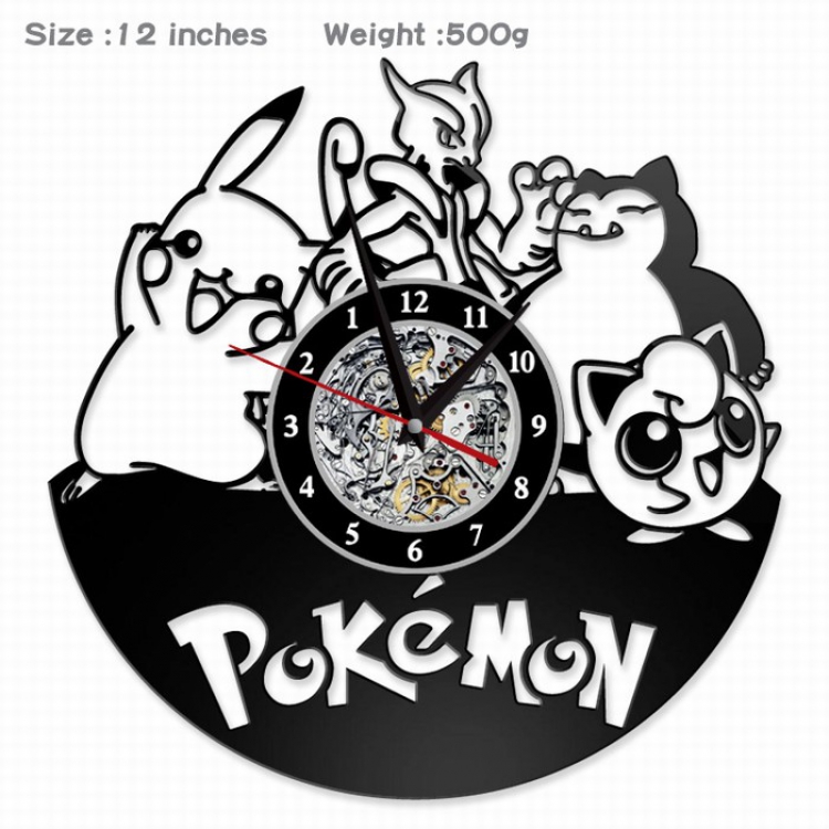 Pokemon Creative painting wall clocks and clocks PVC material No battery Style 2