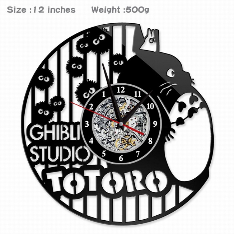 TOTORO Creative painting wall clocks and clocks PVC material No battery Style 8