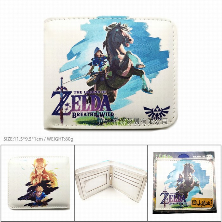 The Legend of Zelda Short color picture two fold wallet Purse 11.5X9.5X1CM 80G HK-341