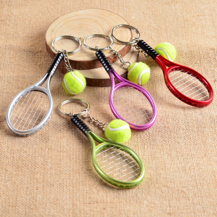 Tennis a set of 4 models Keychain pendant
